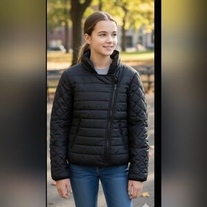 Urban Republic Black Quilted Kids Puffer Jacket
